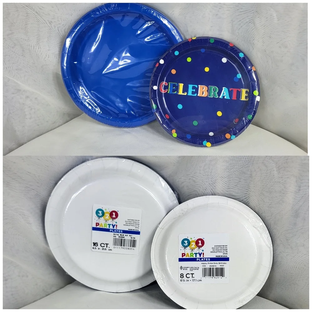 152pc Royal Blue Birtbday Celebrate Party Pack